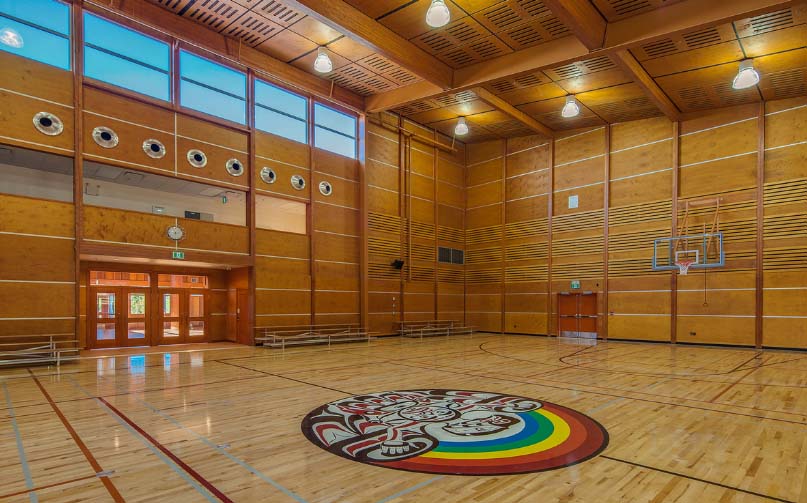 gym floor at Wagalus School